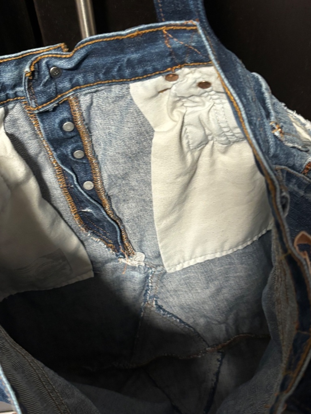 Urban Outfitters Urban Renewal Vintage Levi’s Denim Tote Bag - Picture 9 of 9